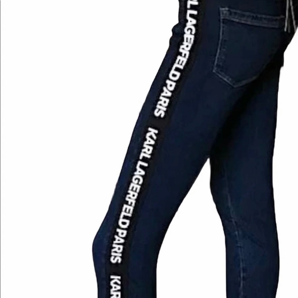 KARL LAGERFELD WITH LOGO SKINNY JEANS SIZE 30(10)